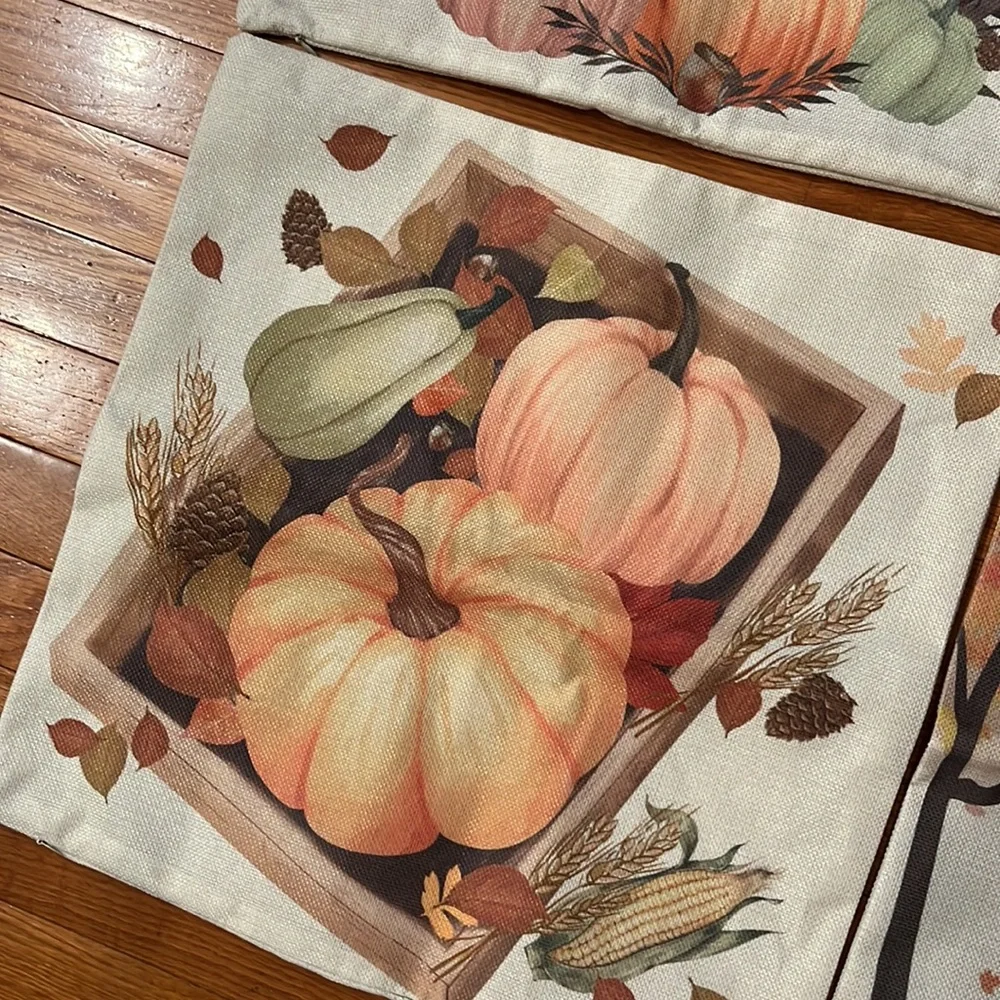 Brand New Fall Pillow Covers Set of 4 SOLD - Picture 5 of 6